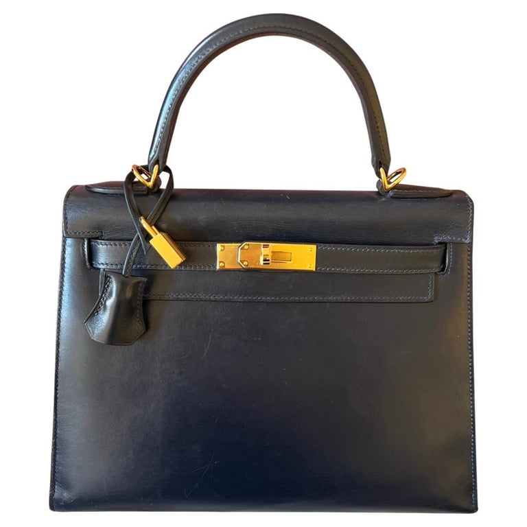 Hermes Kelly 28 box leather  For Sale