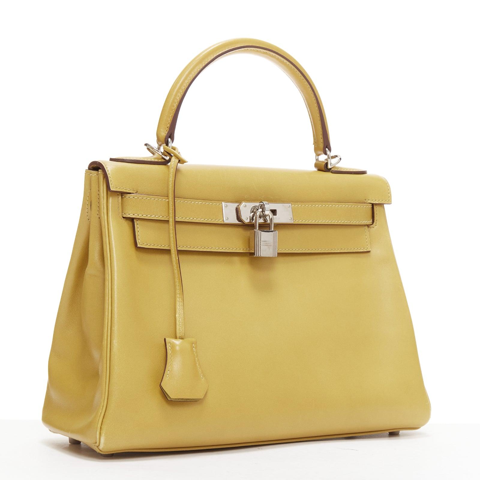 Marrone Hermès Kelly 28 Cumin Swift PHW, borsa a tracolla con chiusura a girello in vendita