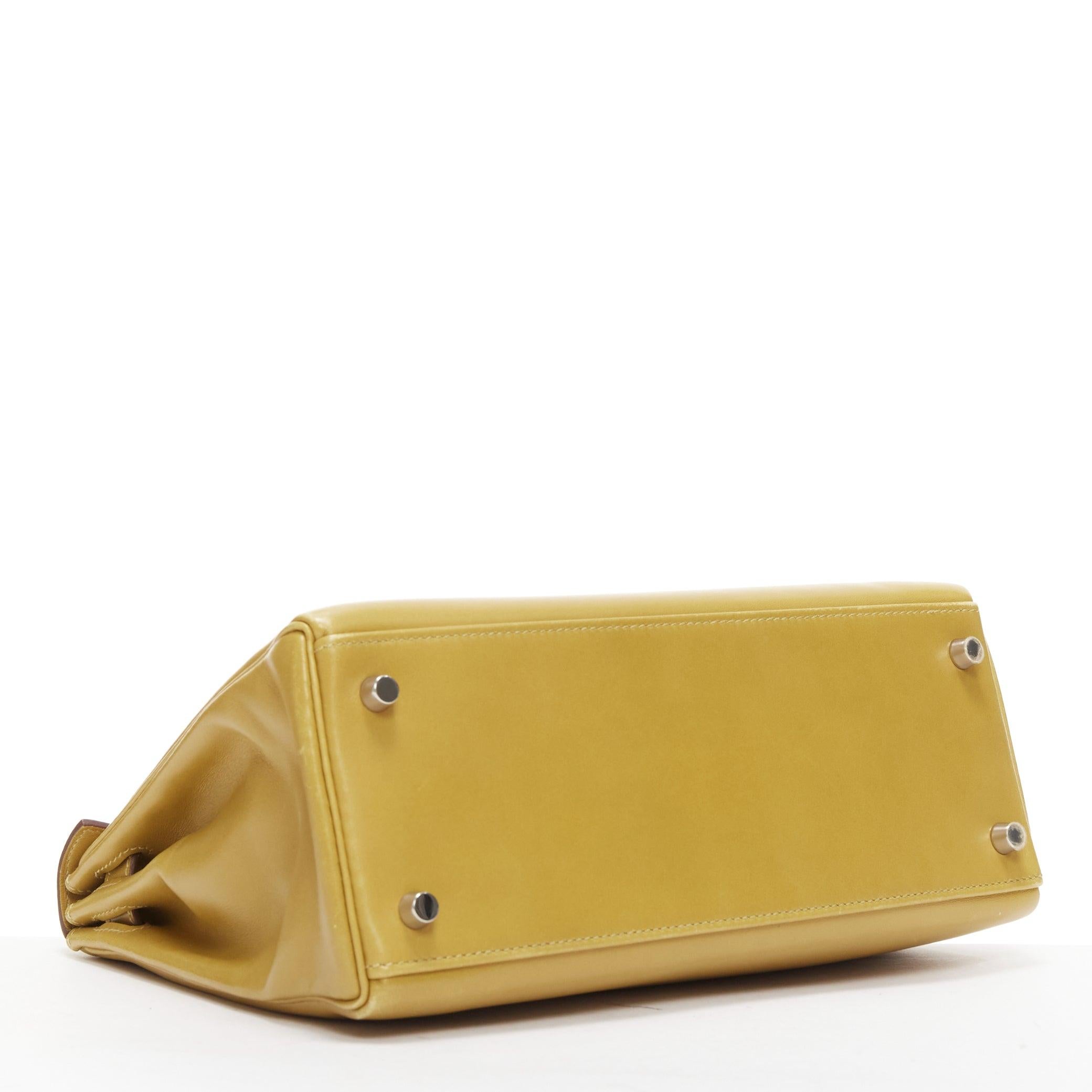 Hermès Kelly 28 Cumin Swift PHW, borsa a tracolla con chiusura a girello in vendita 1