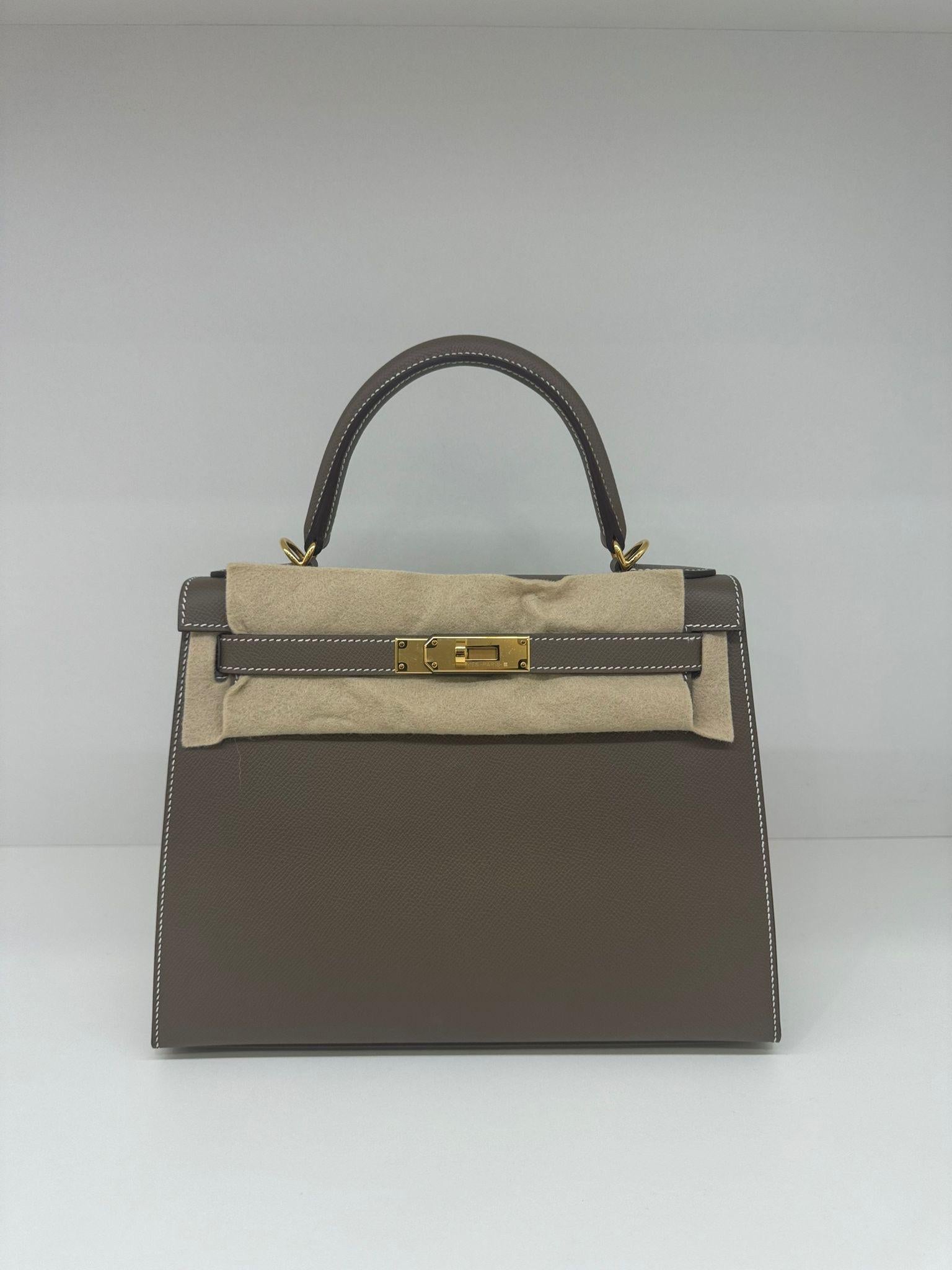 Hermes Kelly 28 Etoupe GHW 6