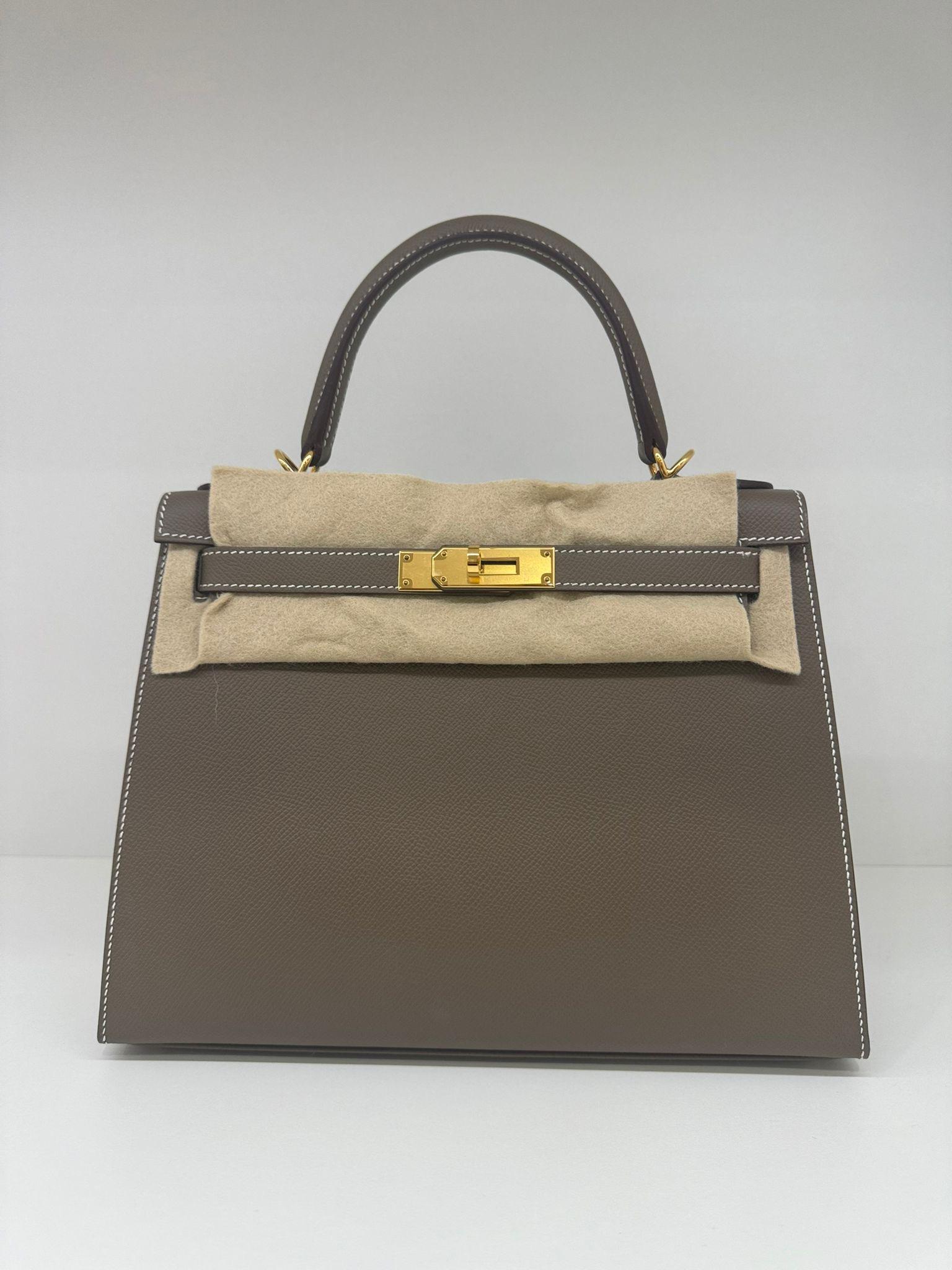 Hermes Kelly 28 Etoupe GHW 8