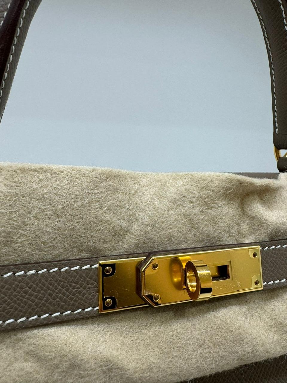 Hermes Kelly 28 Etoupe GHW 1