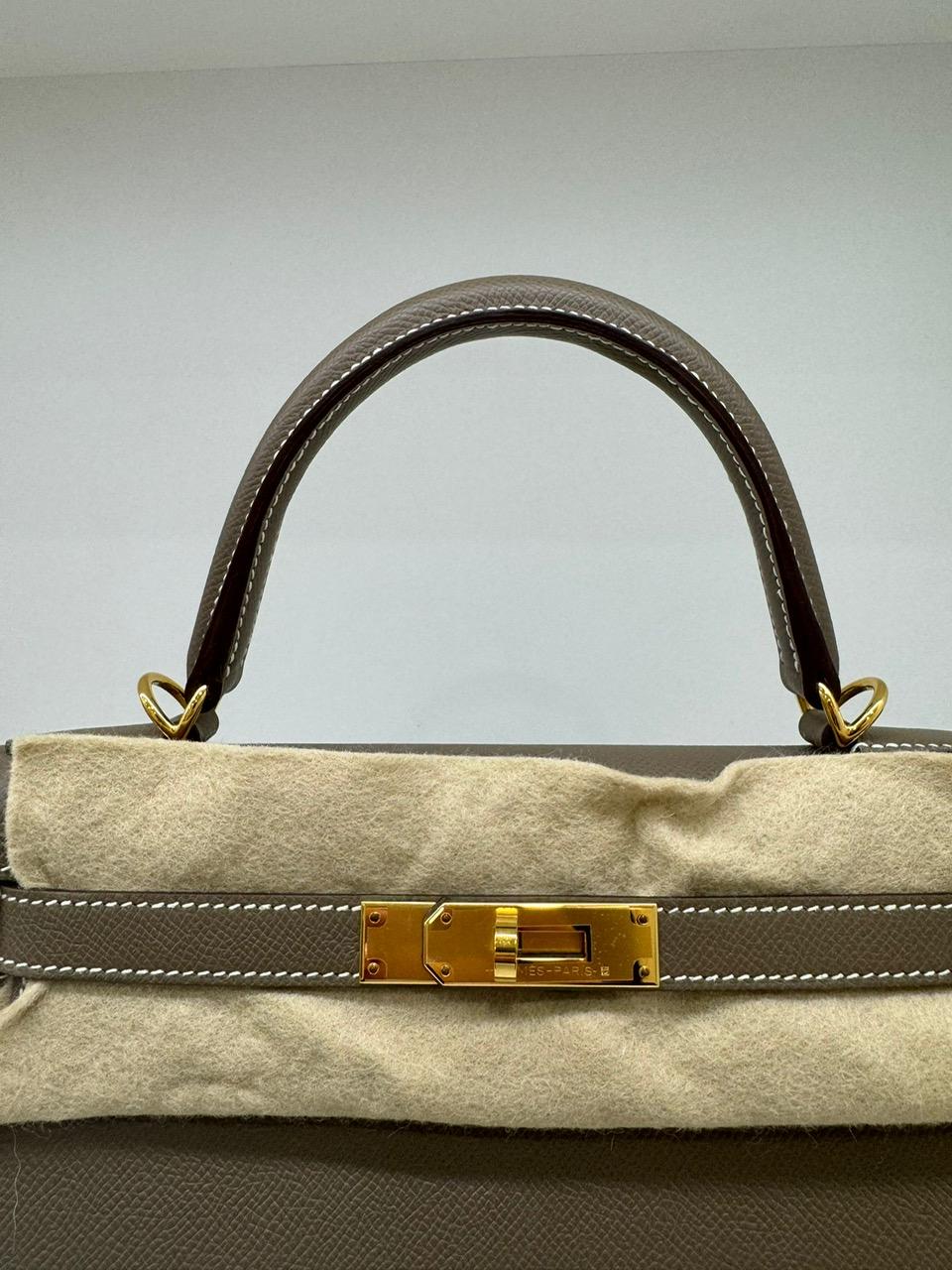 Hermes Kelly 28 Etoupe GHW 2