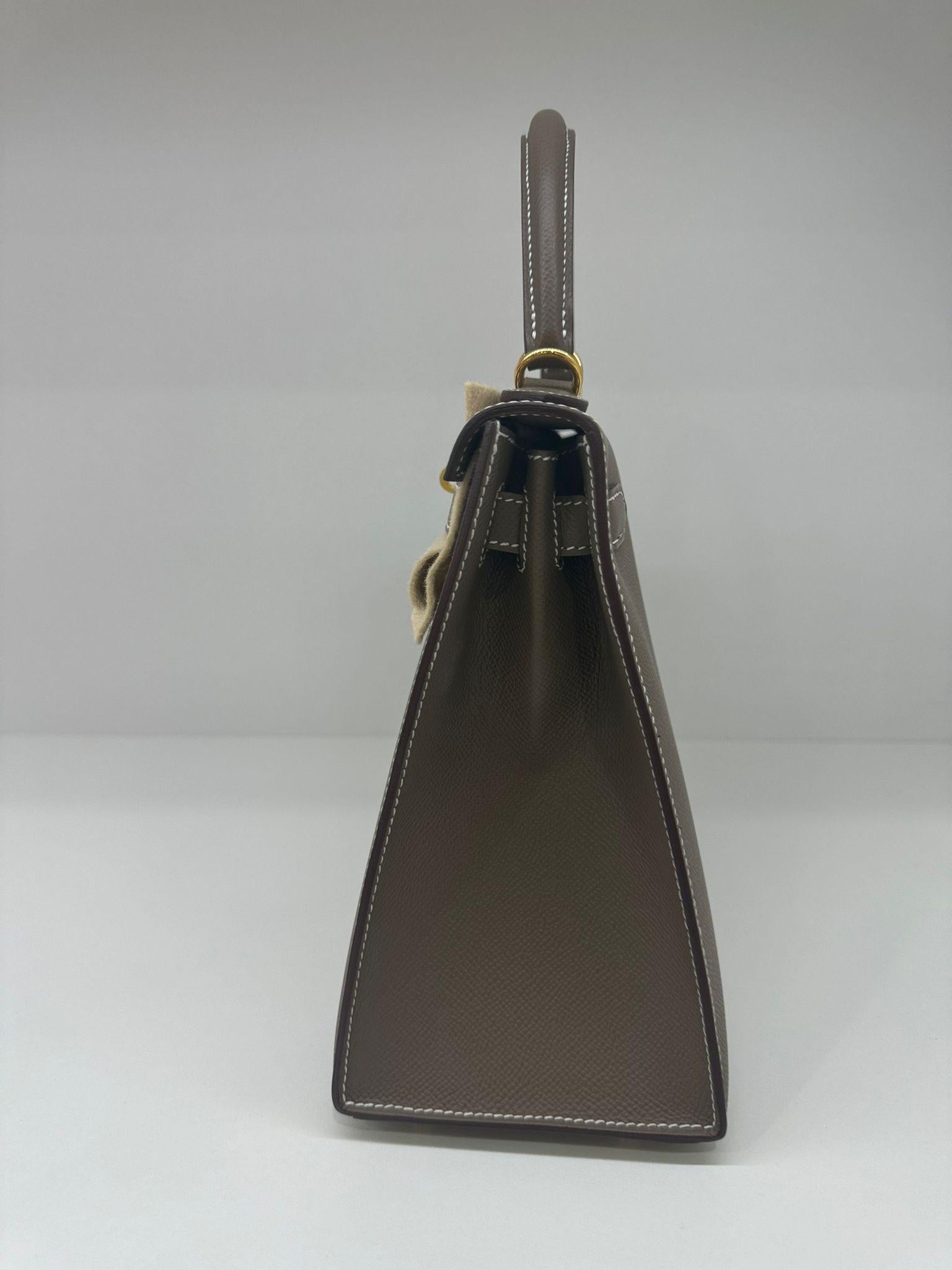 Hermes Kelly 28 Etoupe GHW 3