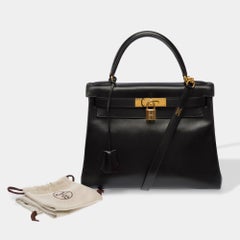 Hermès Kelly 28 Handbag Black
