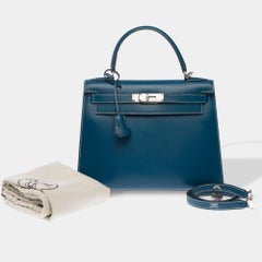 Hermès Kelly 28 Handbag Blue