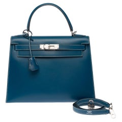 Hermès Kelly 28 Handbag Blue