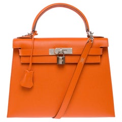 Hermès Kelly 28 Handbag Orange