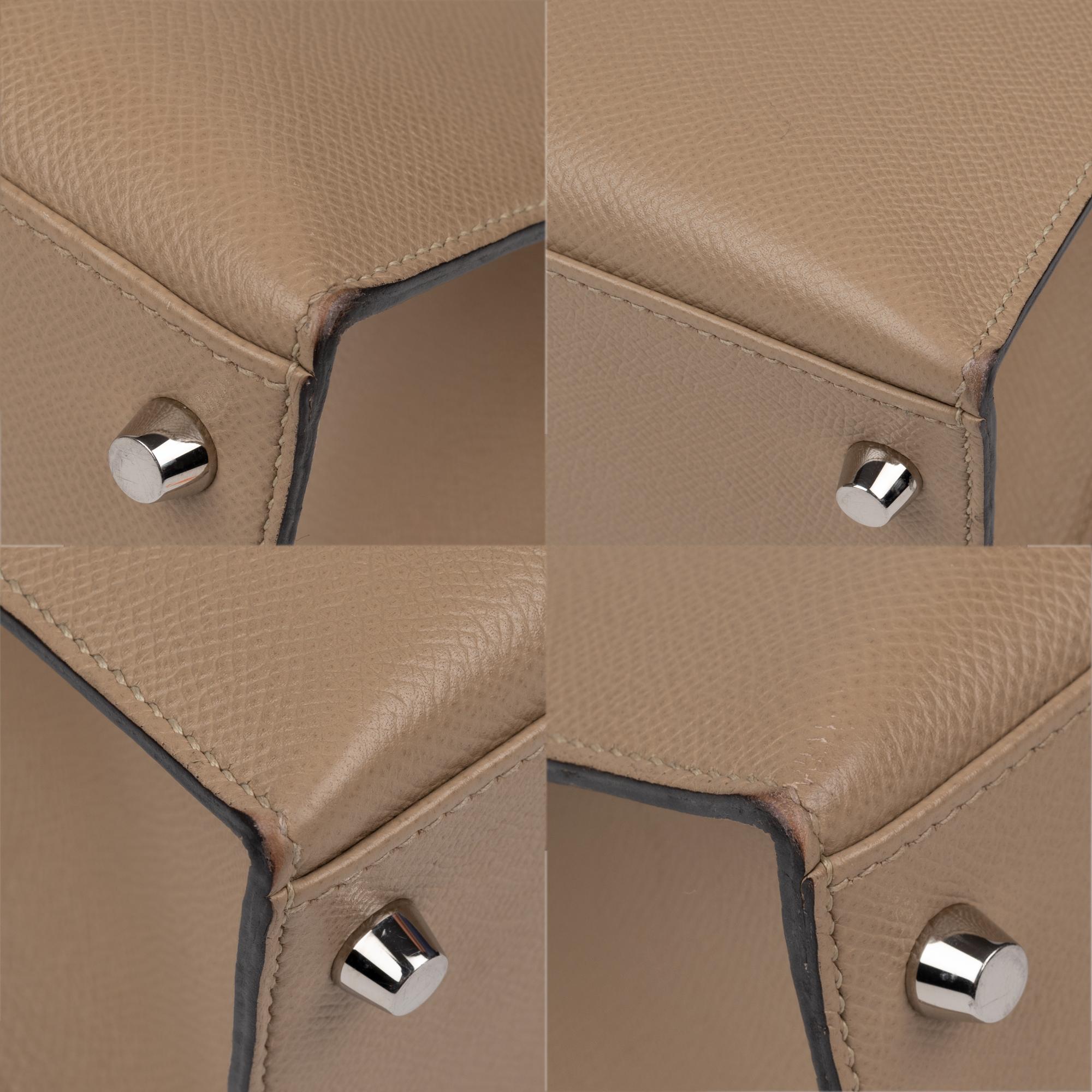 Hermès Kelly 28 handbag with strap in epsom leather Trench color, new condition 1