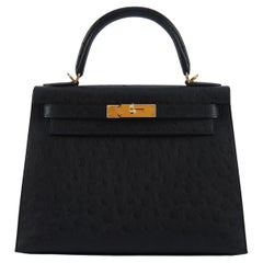 SOLD OUT——— Hermes Kelly A Dos PM in ostrich On website search for