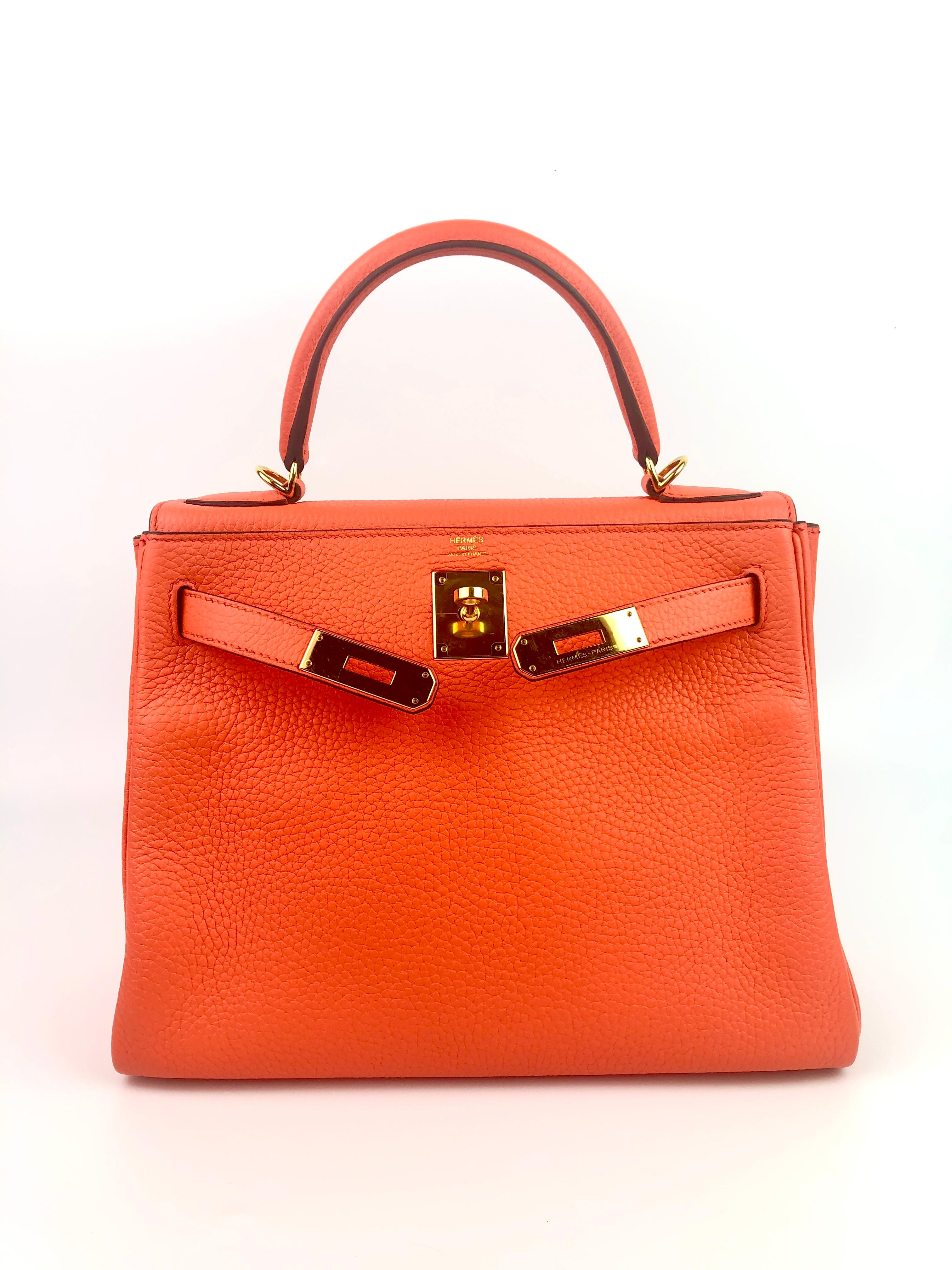 hermes kelly 28 orange