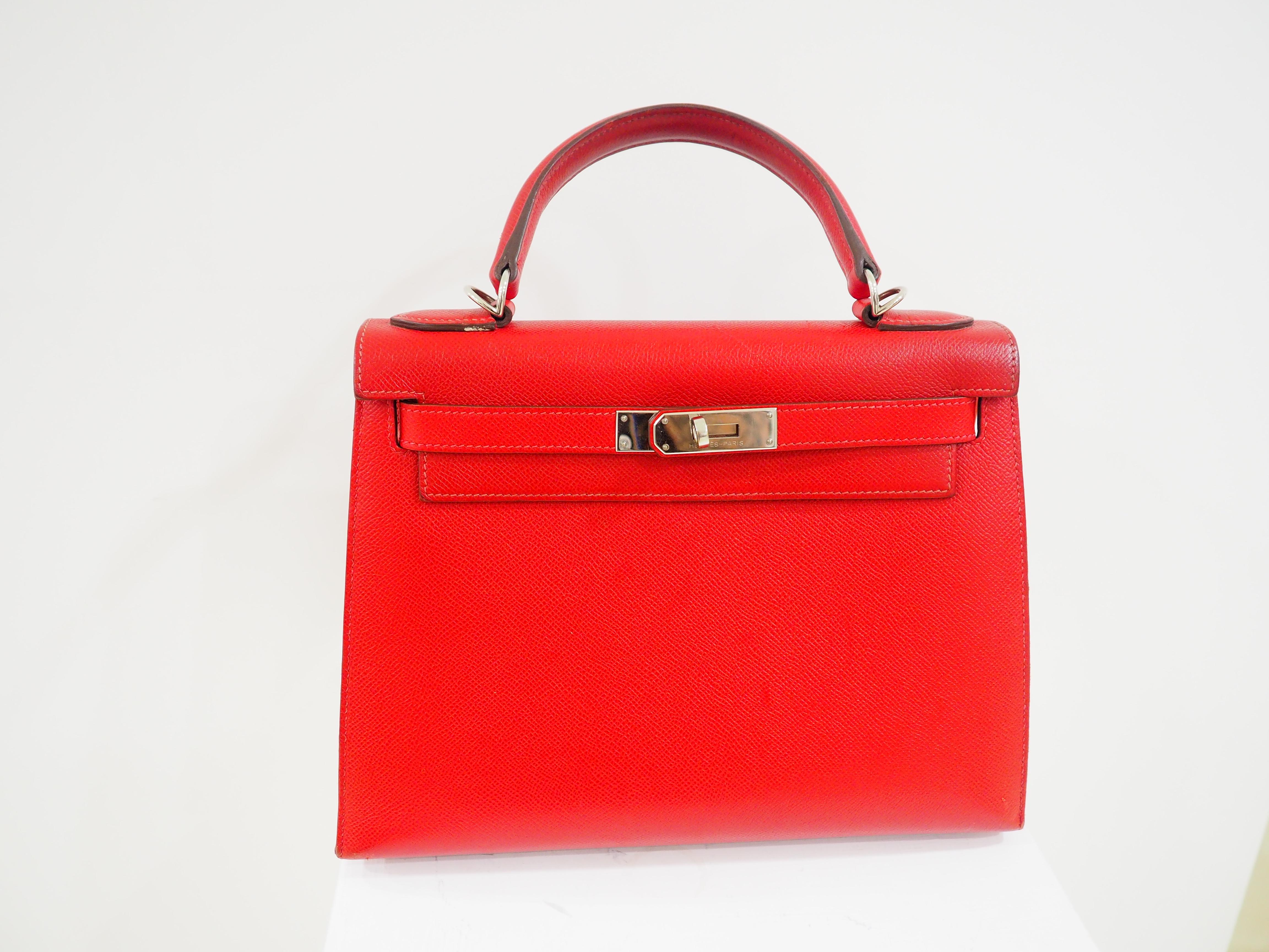 hermes kelly red 28