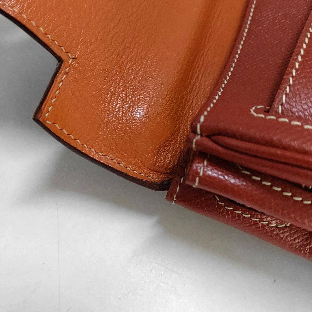 Hermes Kelly 28 Retourne 9T Epsom Leather White Stitching Palladium Har 3