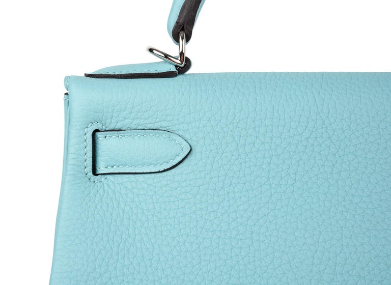 Hermès Kelly 28 bag in 3 colors Blue Leather ref.31166 - Joli Closet