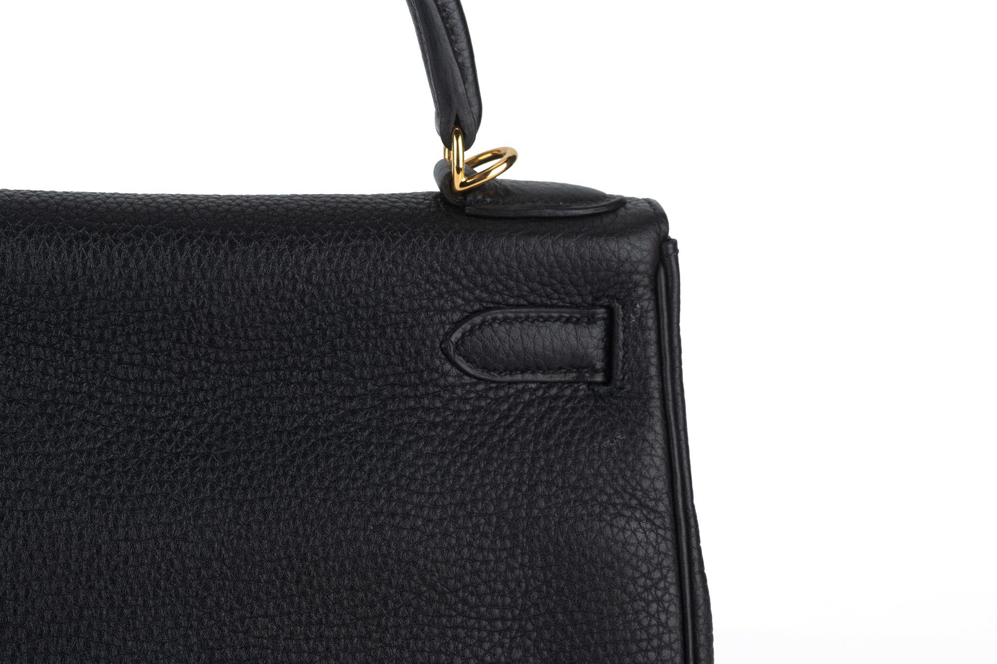 Hermès Kelly 28 Retourne' Black Togo 6