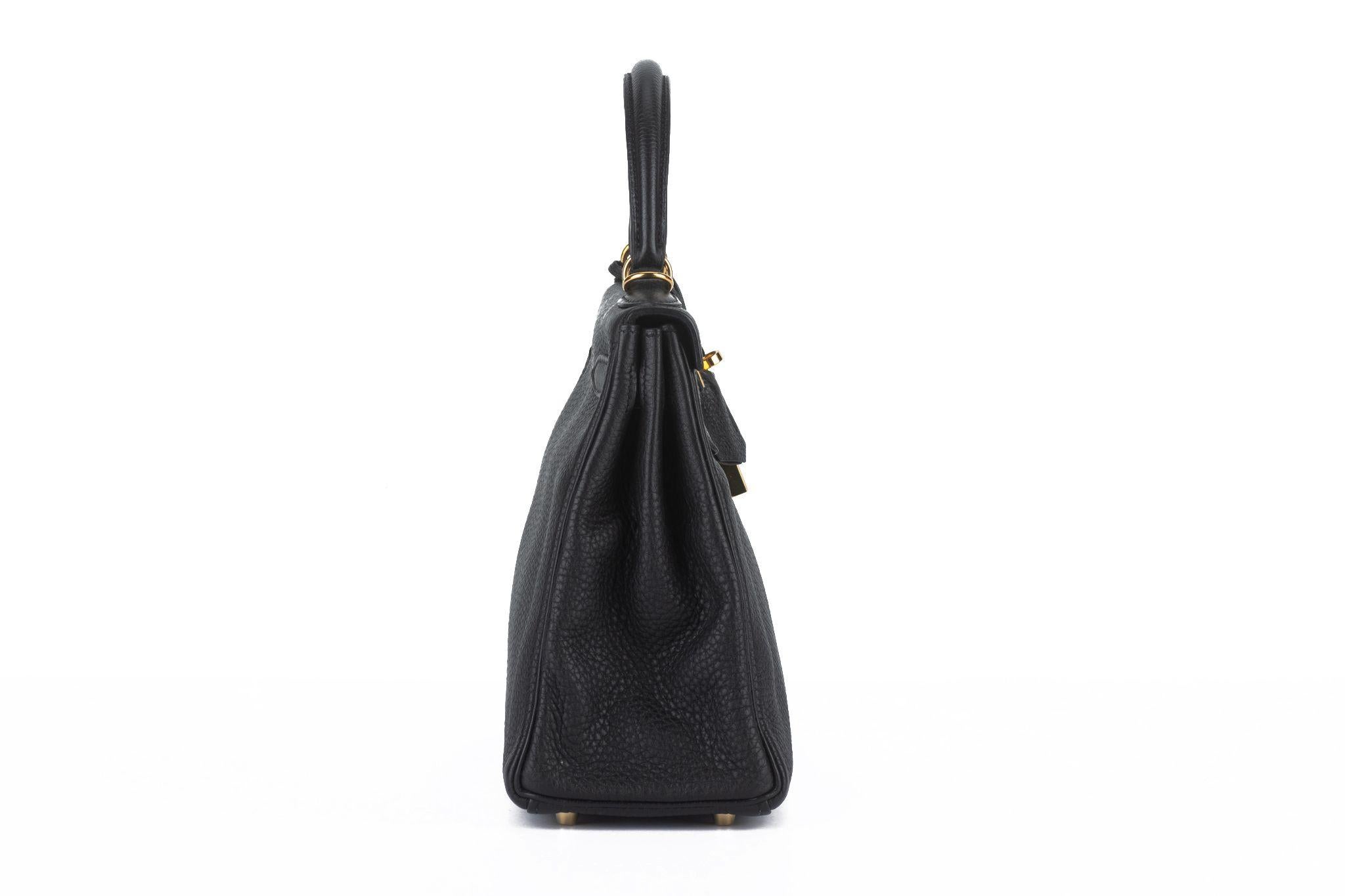 Hermès Kelly 28 Retourne' Black Togo 1