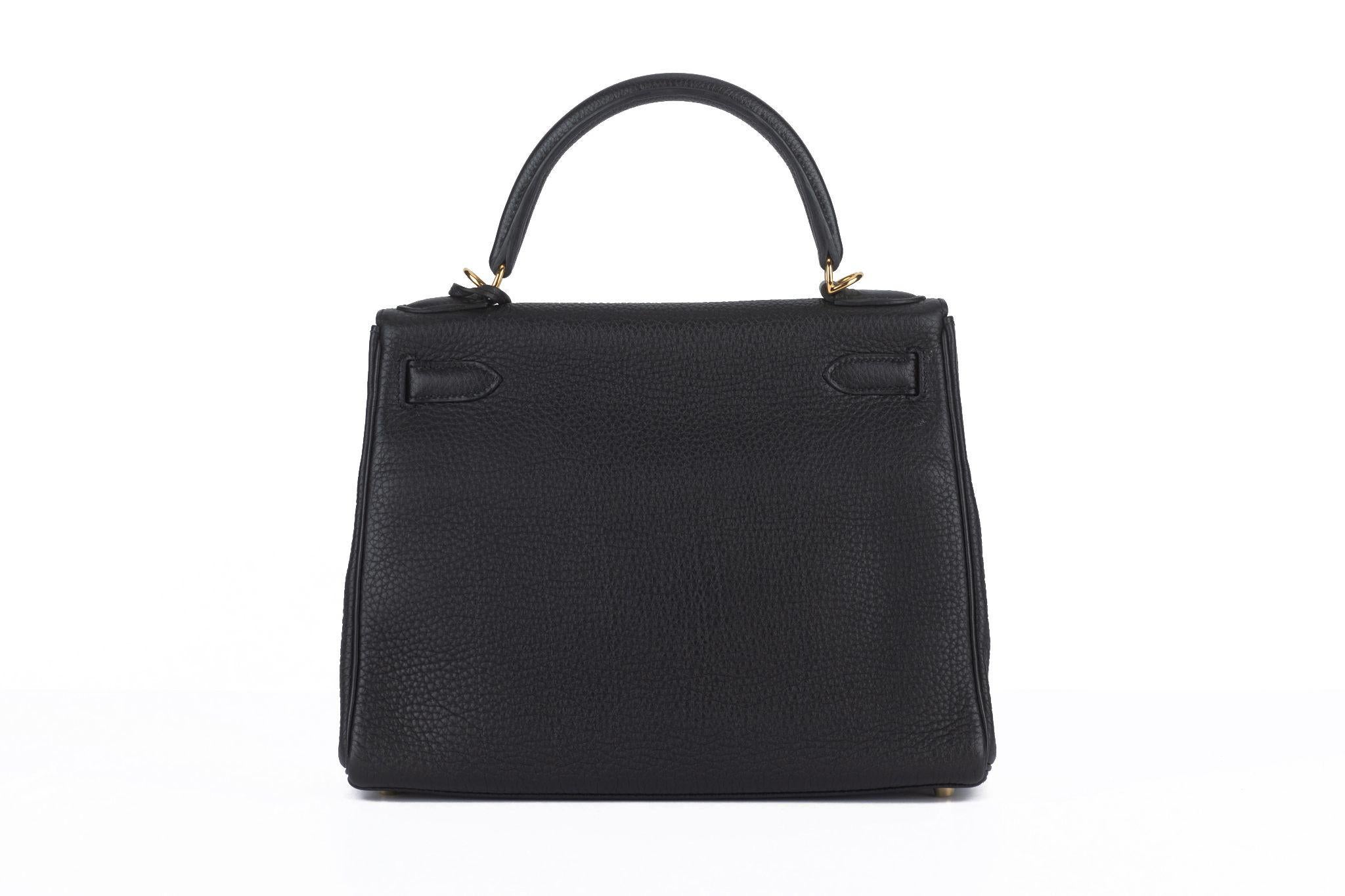 Hermès Kelly 28 Retourne' Black Togo 2