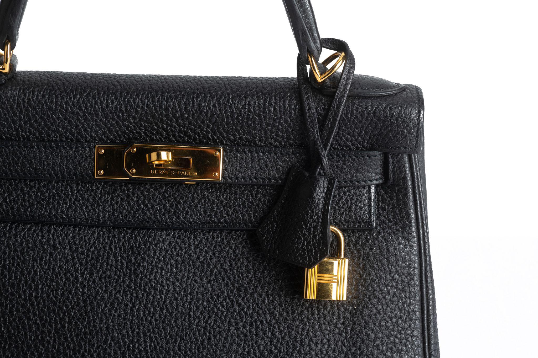 Hermès Kelly 28 Retourne' Black Togo 4