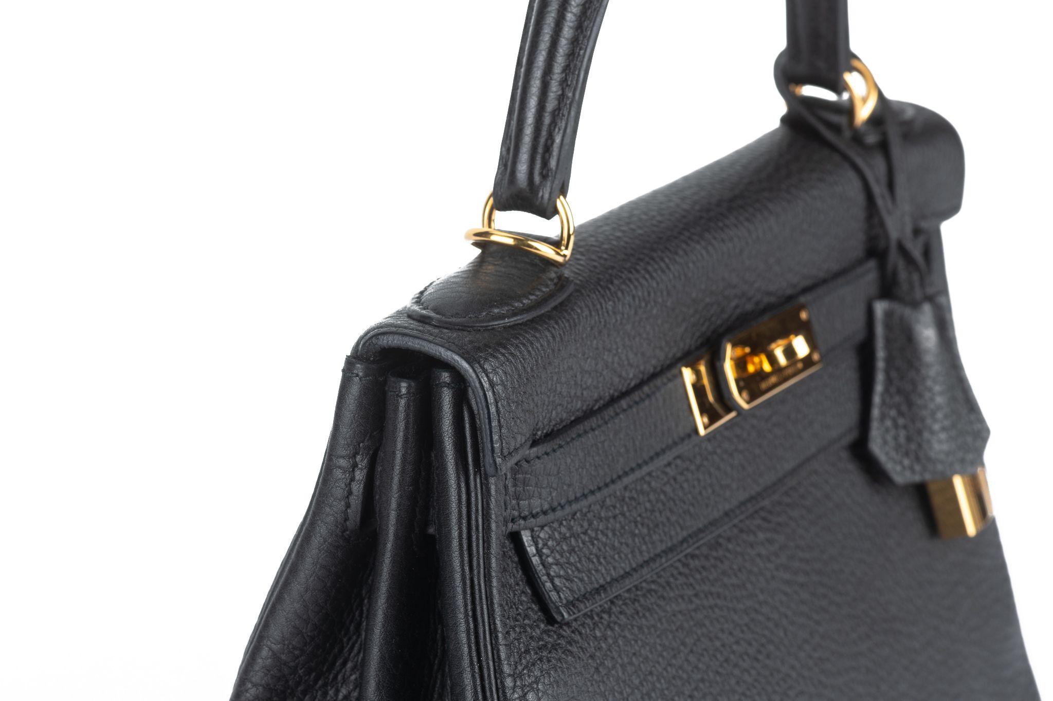 Hermès Kelly 28 Retourne' Black Togo 5