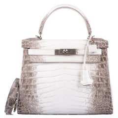 Hermès Kelly 28 Retourne Crocodile Niloticus de l'Himalaya avec quincaillerie en palladium
