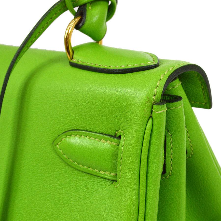 green hermes kelly bag