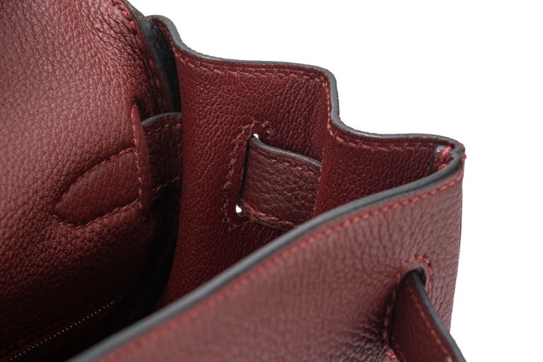 Hermès Kelly 32 Retourne Rouge Togo leather