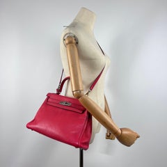 Hermès Kelly 28 Retourné Togo Leather Pink Palladium Hardware 2010