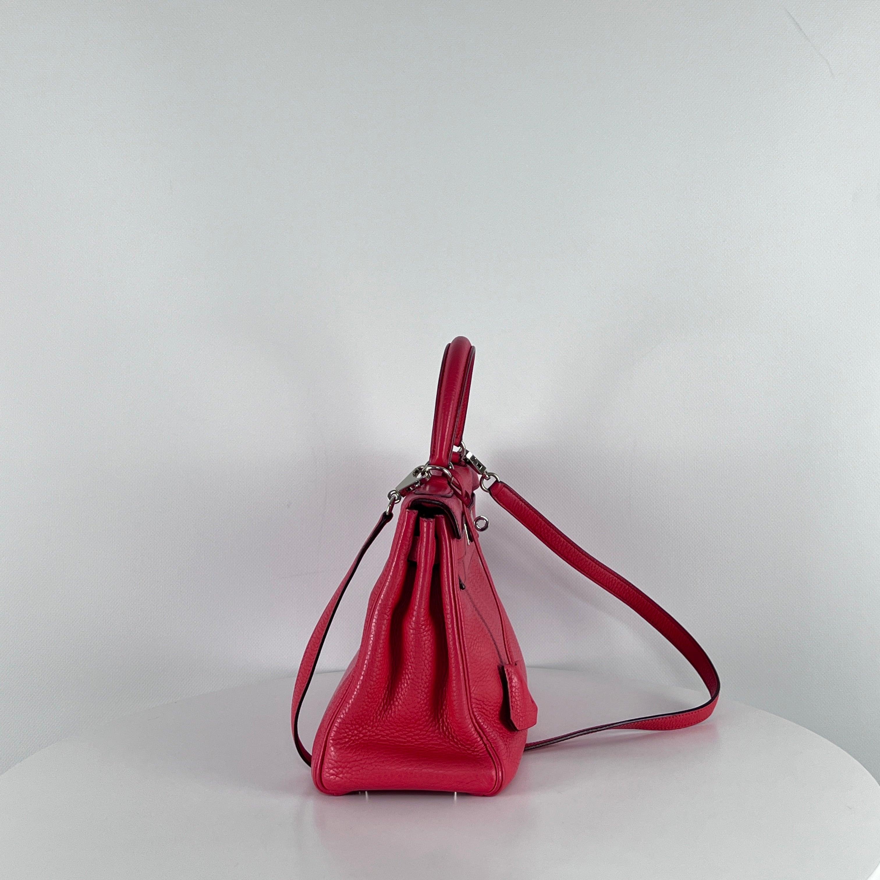 Hermès Kelly 28 Retourné Togo Leather Pink Palladium Hardware 2010 Unisexe en vente