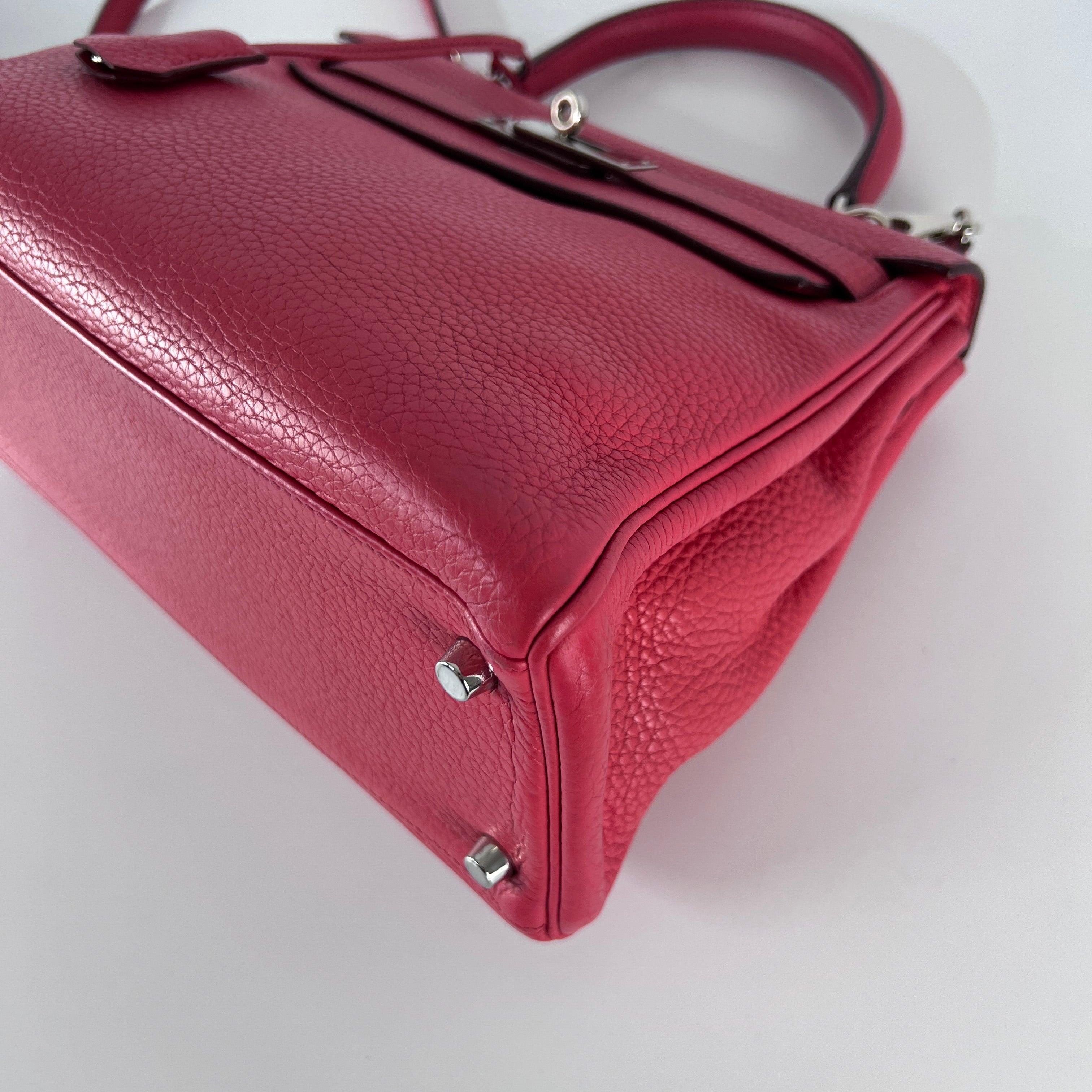 Hermès Kelly 28 Retourné Togo Leather Pink Palladium Hardware 2010 en vente 3