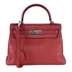 Hermès Kelly 28 Retourné Togo Leather Pink Palladium Hardware 2010
