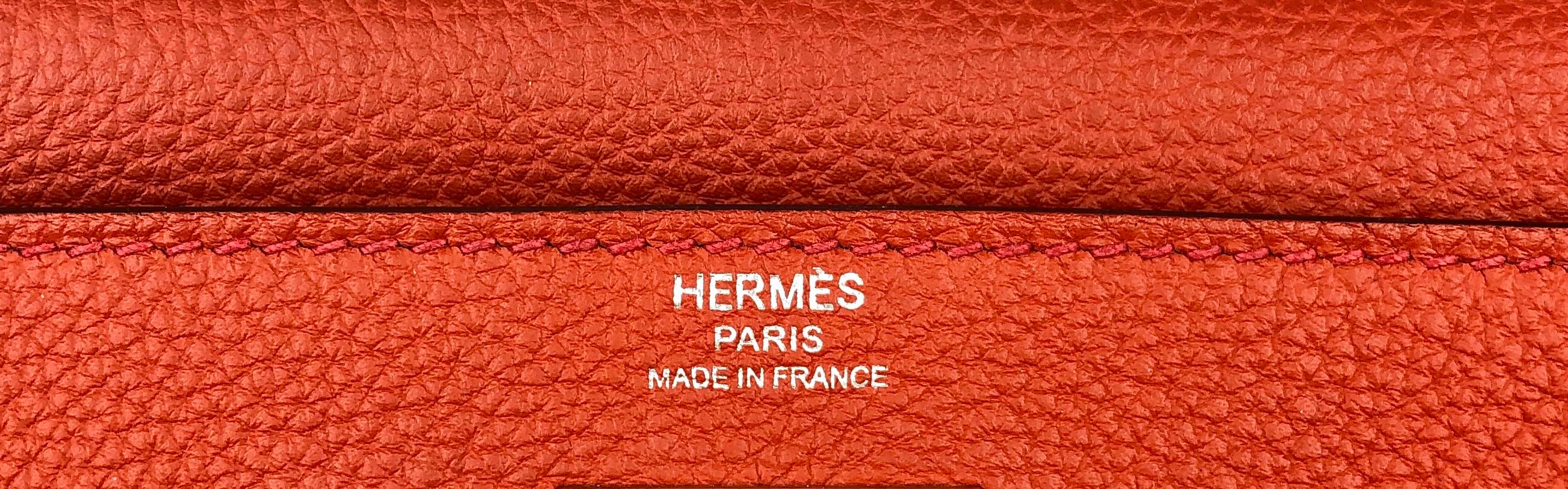 Women's or Men's Hermes Kelly 28 Rouge Casaque Red Palladium Hardware 2016