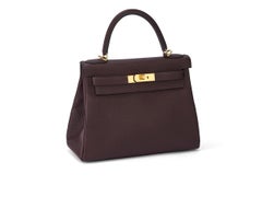 Hermès Kelly 28 Rouge Sellier Taurillon Clemence Gold Hardware