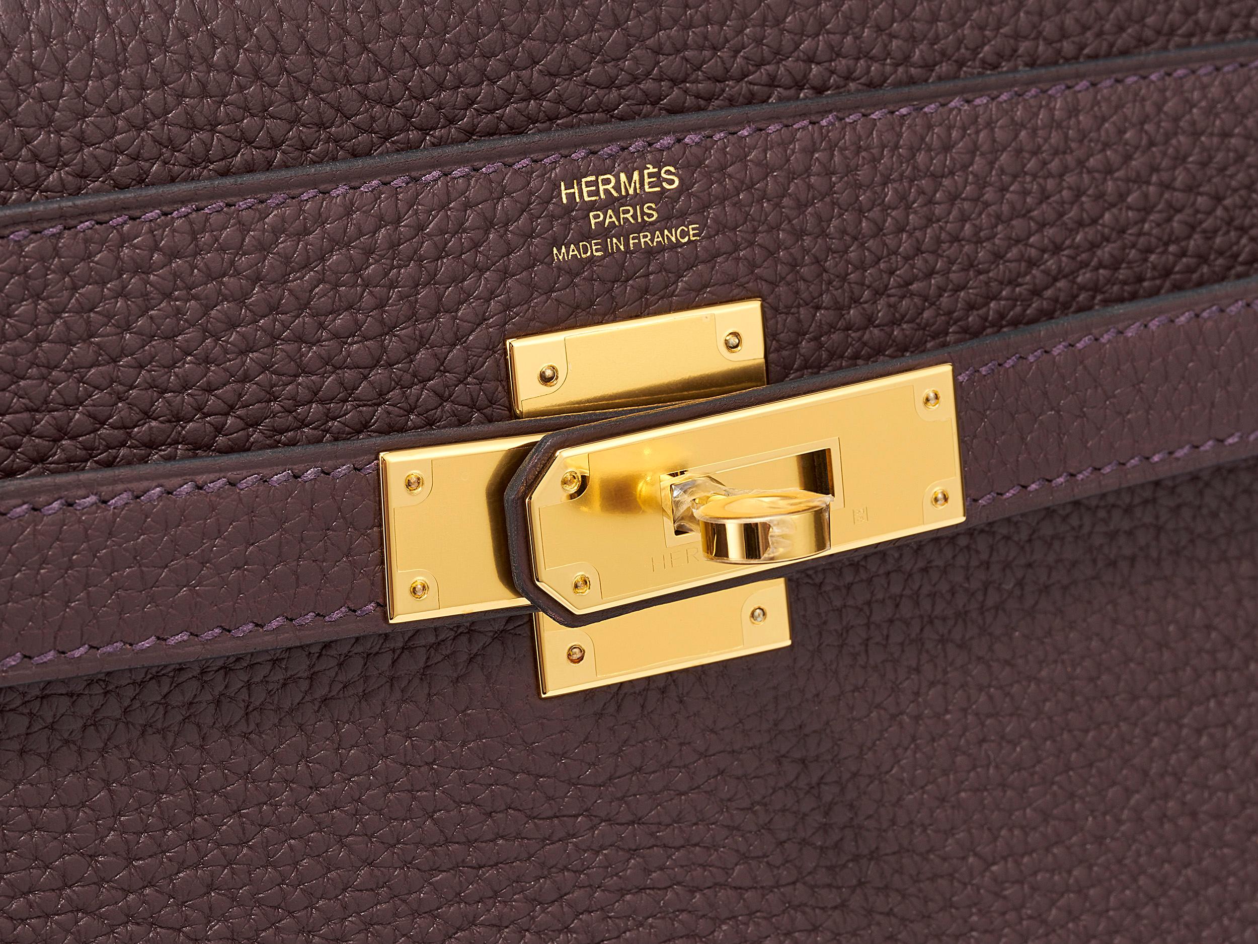 Hermès Kelly 28 Rouge Sellier Taurillon Clemence Herrajes de Oro en Nuevo estado para la venta en Berlin, DE