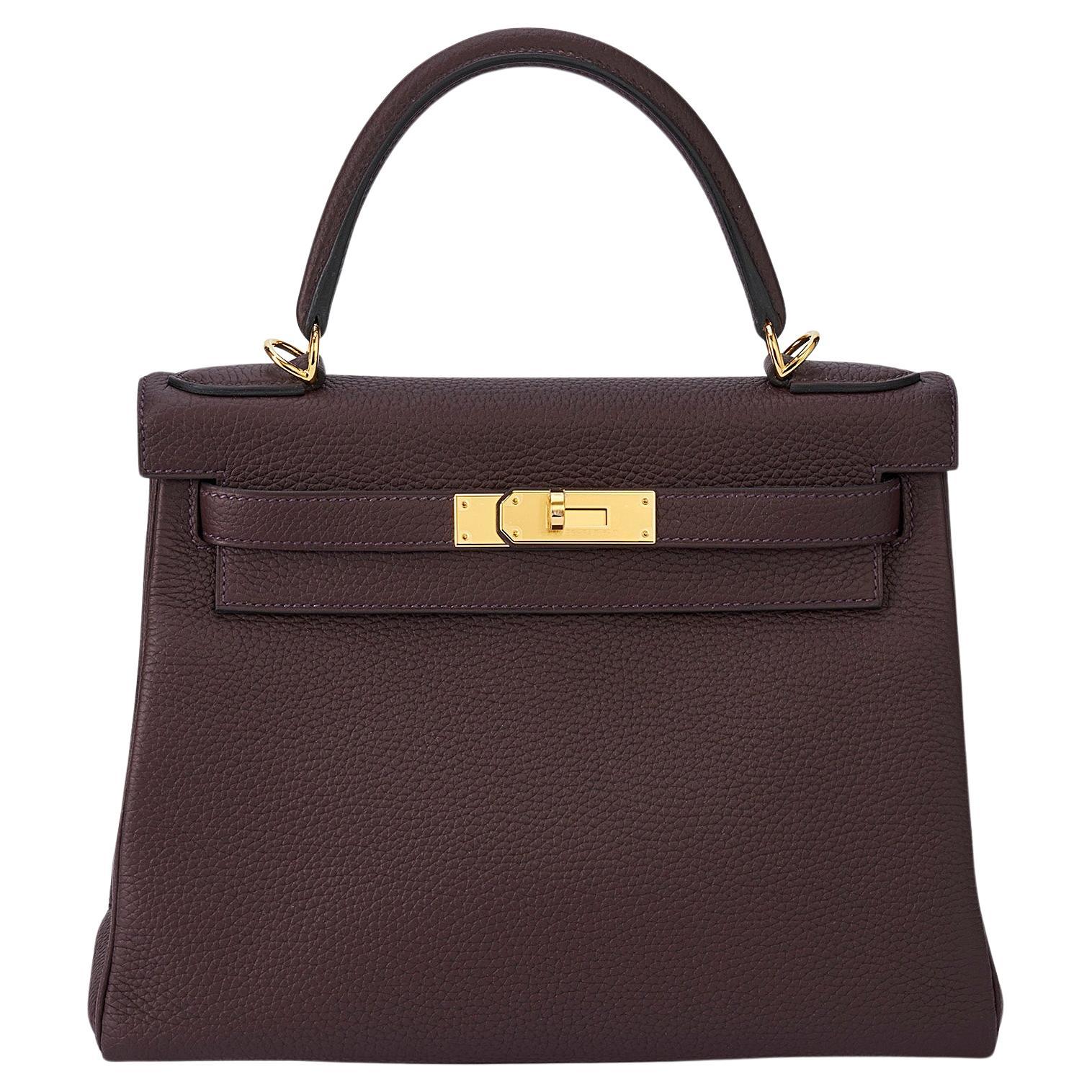 Hermès Kelly 28 Rouge Sellier Taurillon Clemence Gold Hardware
