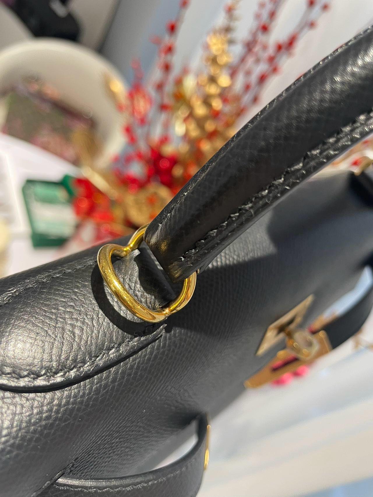 Hermes Kelly 28 Sellier Schwarz Tasche GHW im Angebot 3