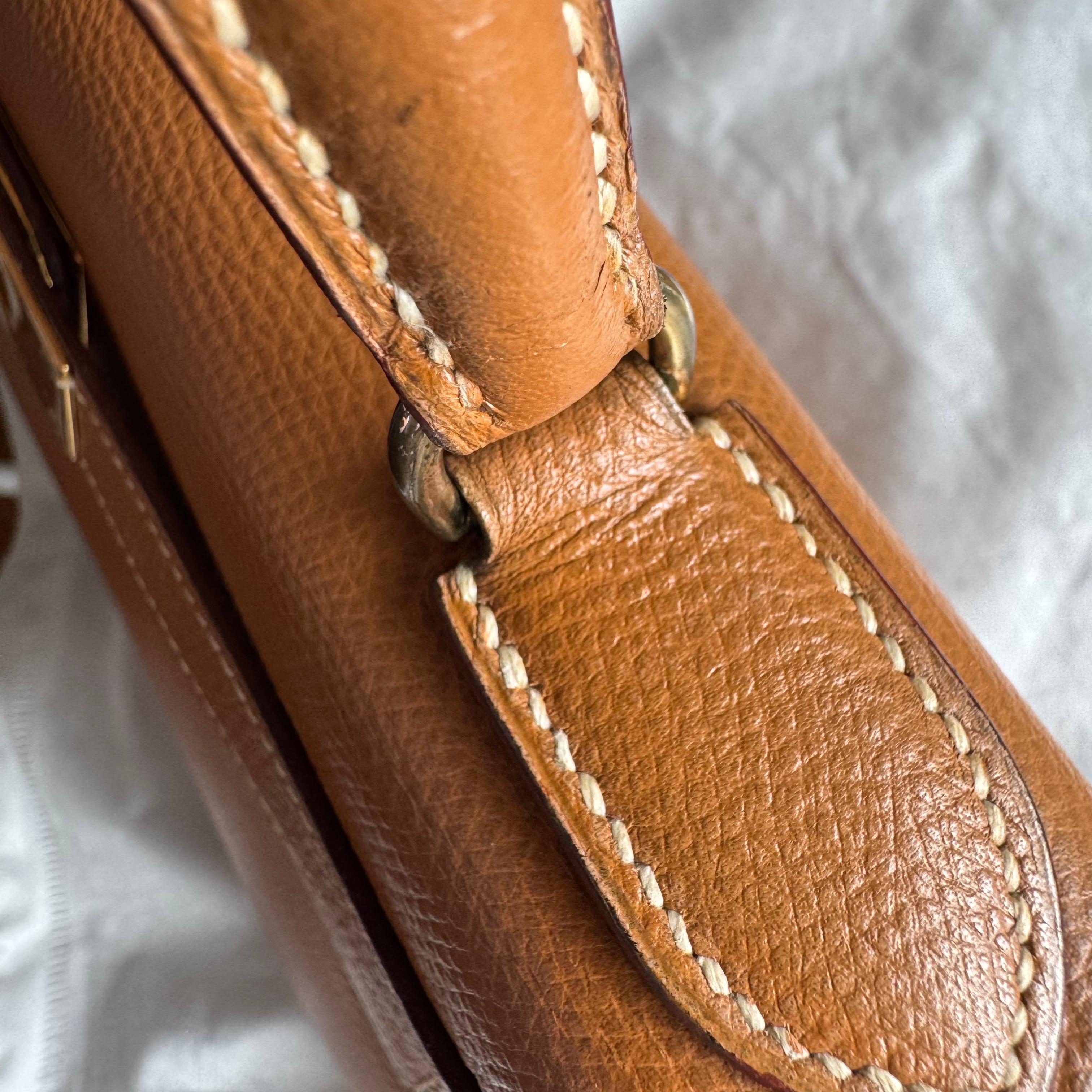 Hermes Kelly 28 Sellier Brown Gold Epsom Leather Gold Hardware 1985 For Sale 15
