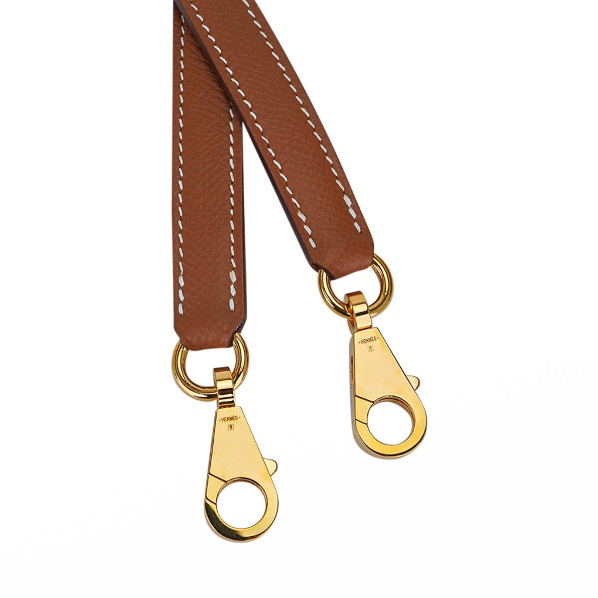 Hermes Kelly 28 Sellier Bag Gold Hardware Epsom Leather For Sale 4