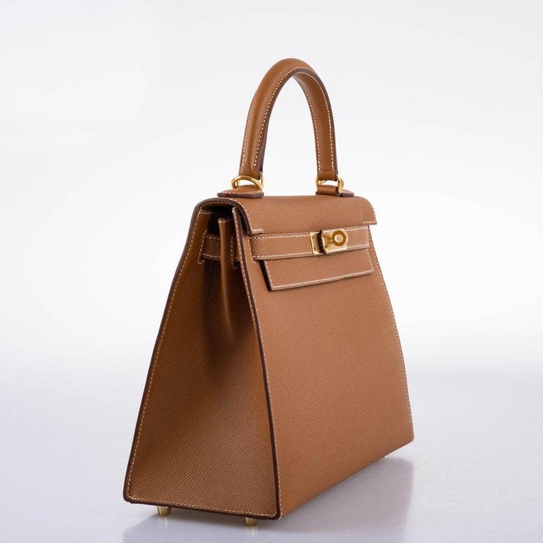 ❌SOLD❌ Hermes Kelly 28 Sellier Gold Epsom PHW, Luxury, Bags
