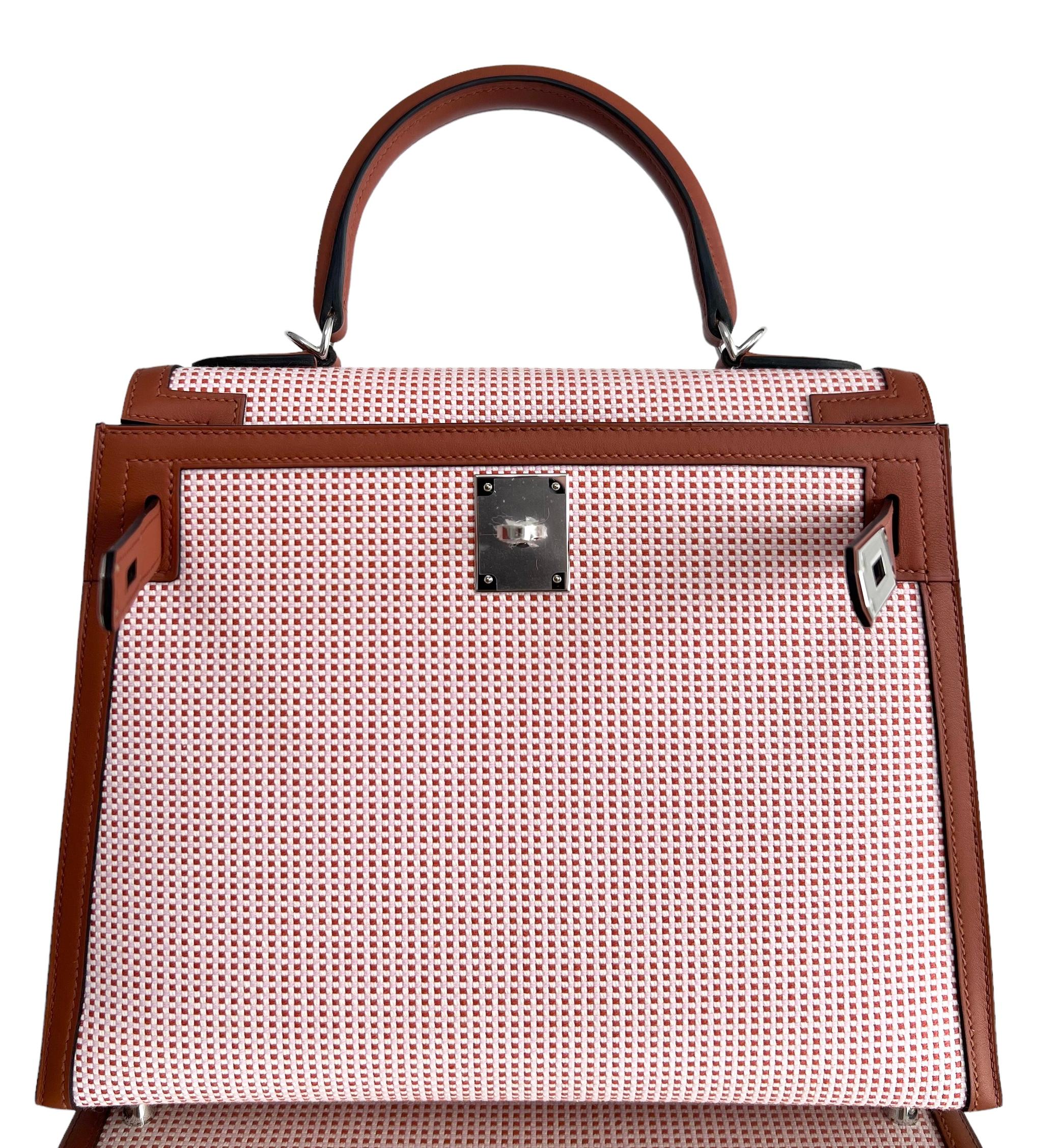 Stunning Rare New 2022 Hermes Kelly 28 Sellier Quadrile Toile Terre Battue Mauve Sylvester Palladium Hardware. NEW U STAMP 2022. Includes all accessories and. Box.

Shop with confidence from Lux Addicts. Authenticity Guaranteed!

Lux Addicts is a