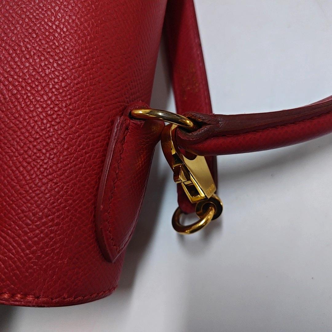 Hermes Kelly 28 Sellier Red Rouge Epsom Leather Gold Hardware 1996 14