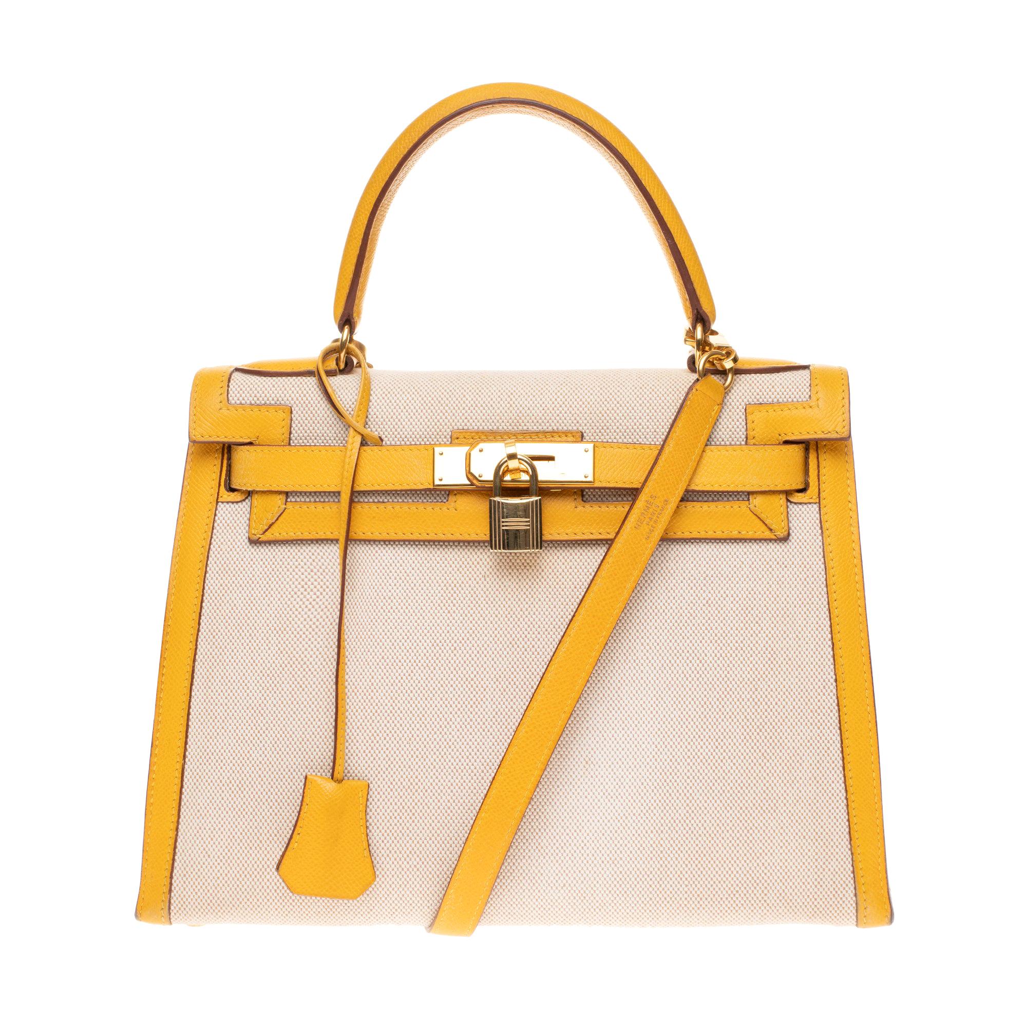 Hermès Pre-owned Kelly 28 Sellier 2way Bag - Yellow