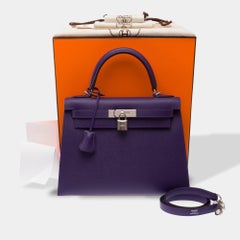 Hermès Kelly 28 Shoulder Bag Purple