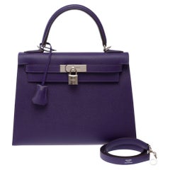 Hermès Kelly 28 Shoulder Bag Purple