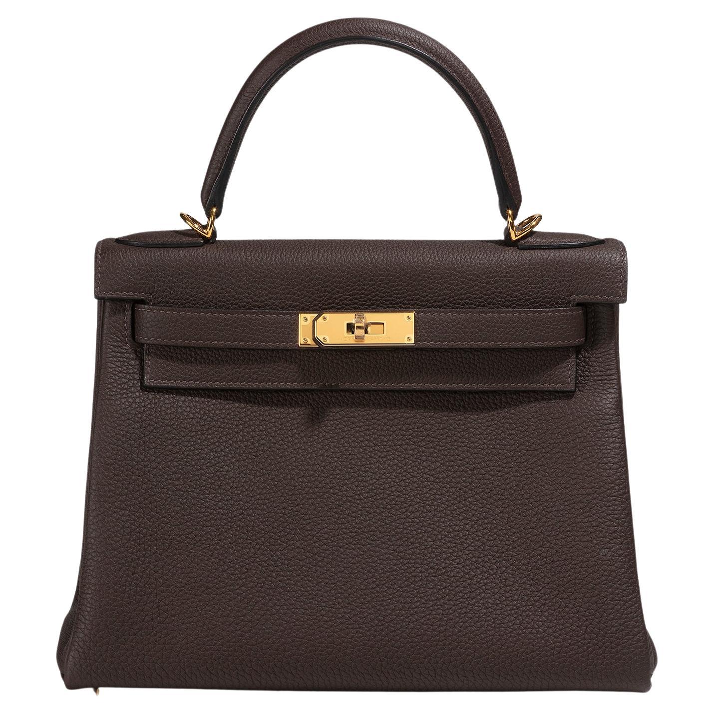 Hermes Kelly 28 Sellier Epsom Leather Rouge Casaque Red Gold Hardware at  1stDibs