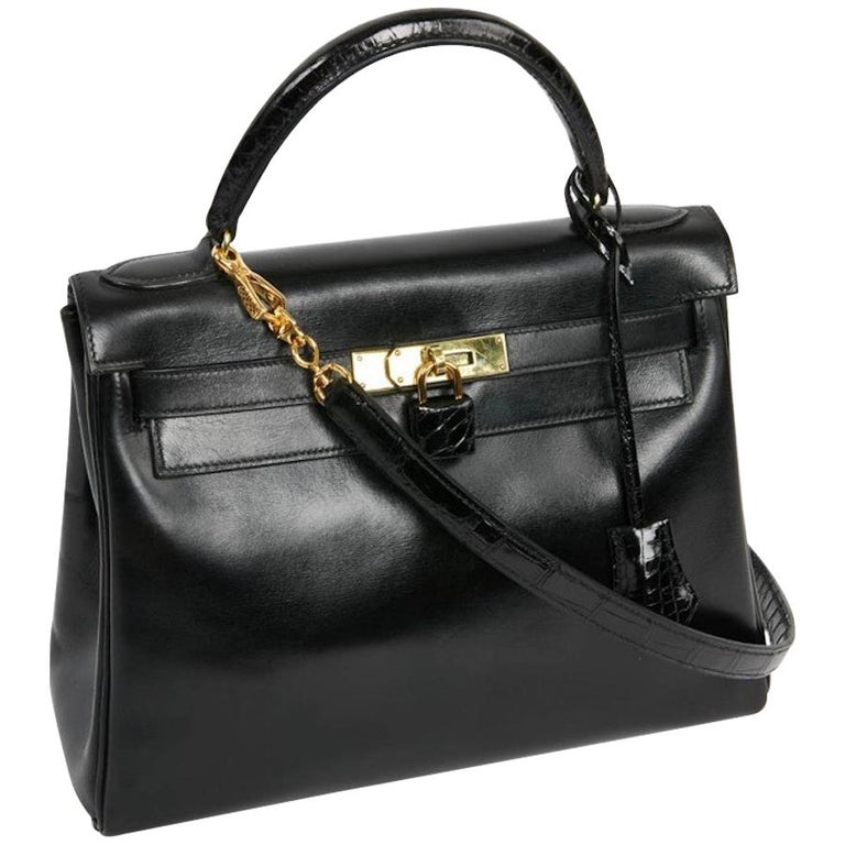 Sac Evelyne HERMES epsom gold - VALOIS VINTAGE PARIS