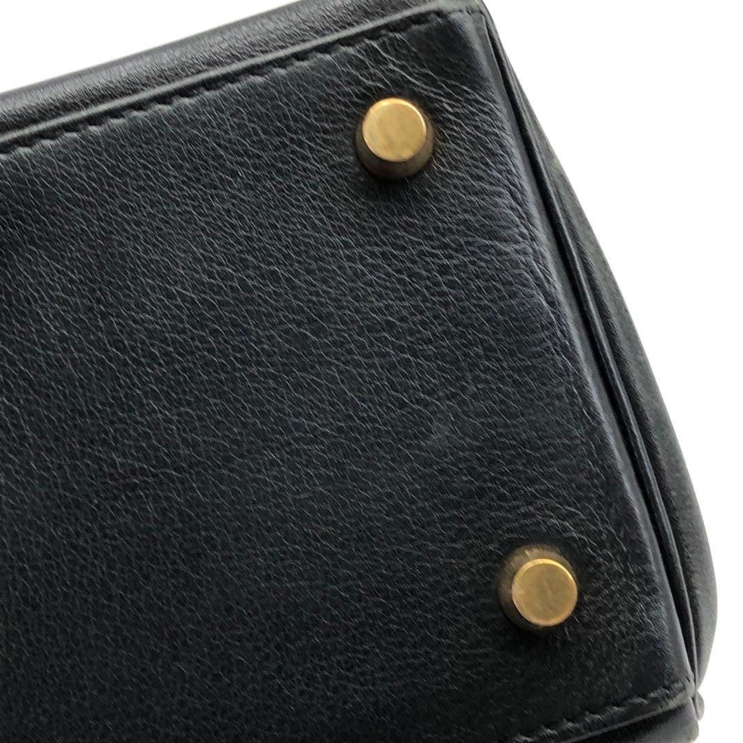 Hermes Kelly 28 Vintage Retourne Black Swift Leather Gold Hardware 1998 For Sale 16