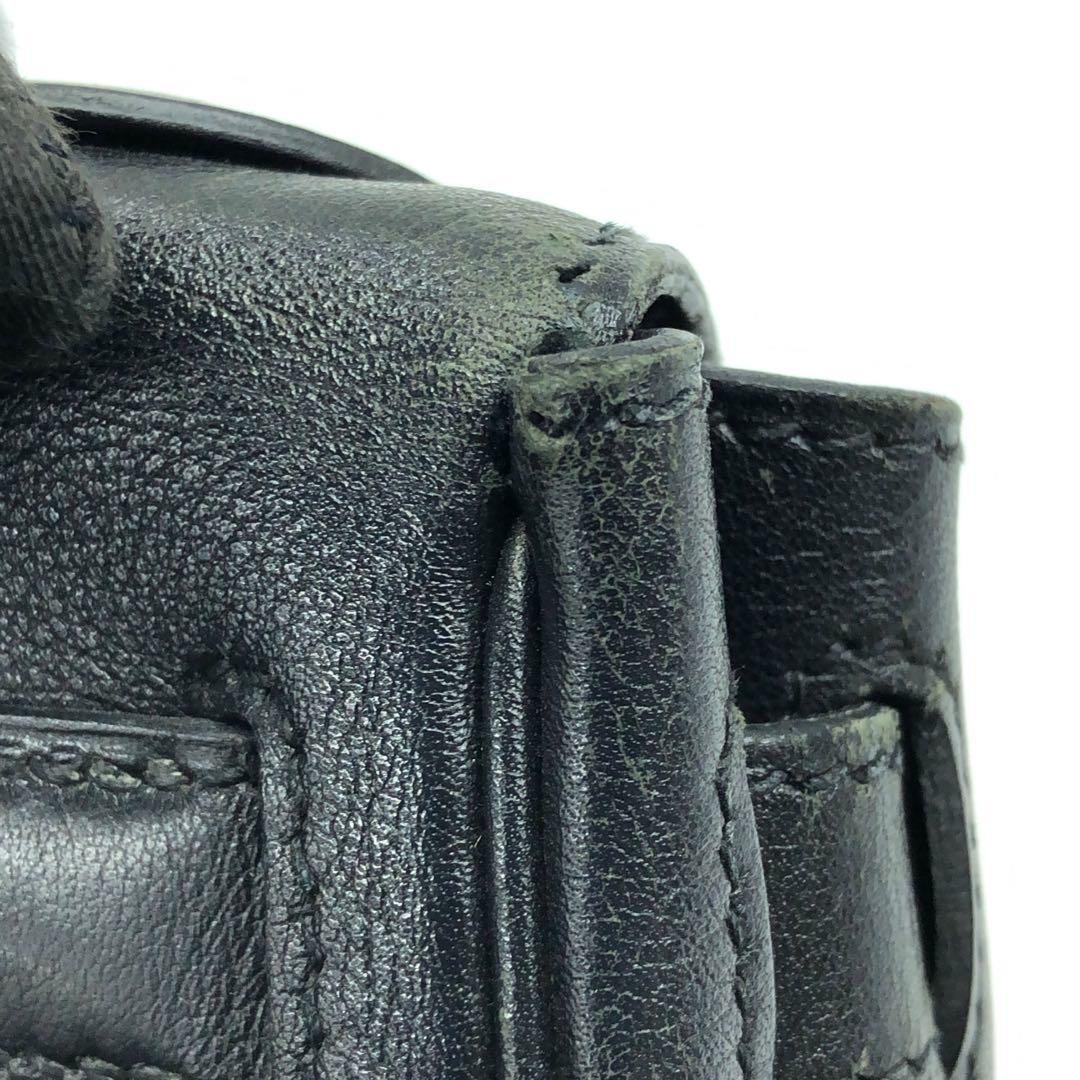 Hermes Kelly 28 Vintage Retourne Black Swift Leather Gold Hardware 1998 For Sale 5