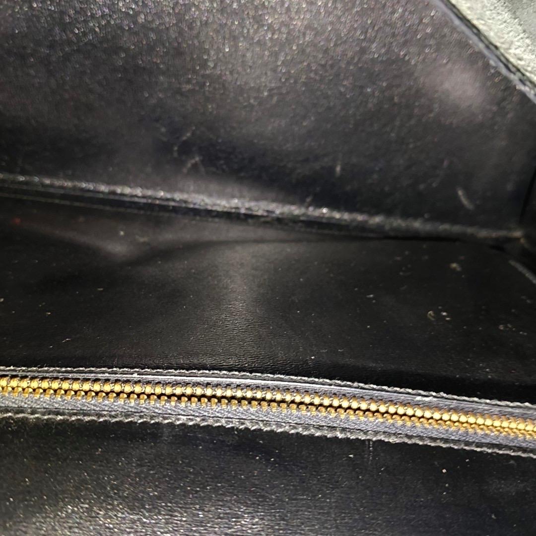 Hermes Kelly 28 Vintage Sellier Schwarz Box Leder Gold Hardware 1982 im Angebot 13