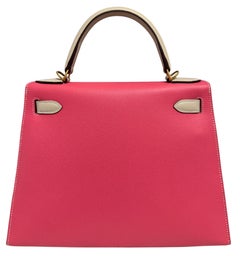 Hermes Kelly 28 vip order rose azalea Craie as new