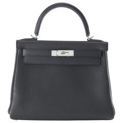 Hermes Kelly 28cm Black Togo with Palladium
